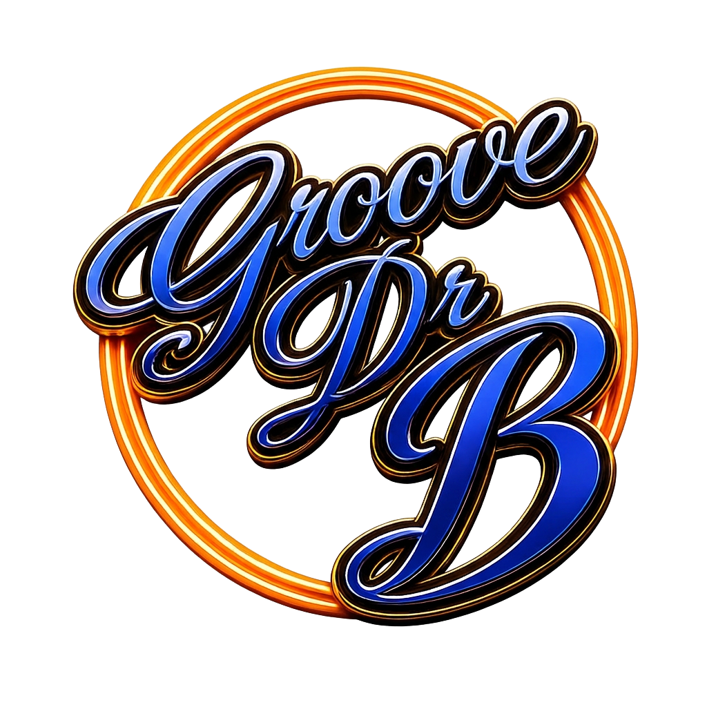 Groove Dr B official logo — Australian songwriter and blues artist